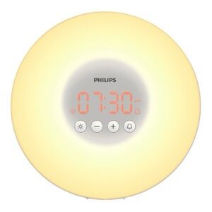 PHILIPS HF3500 Wake Up Light Alarm Clock Sunrise Simulation Therapy White